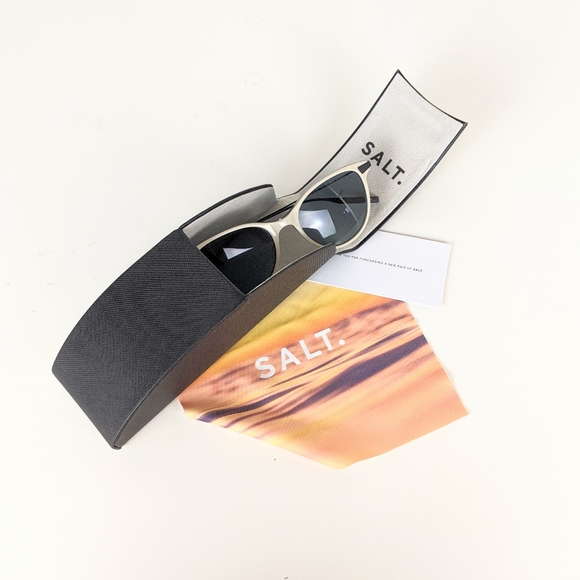 Salt. Anela 50mm Square Sunglasses, Oyster Grey - Picture 6 of 6